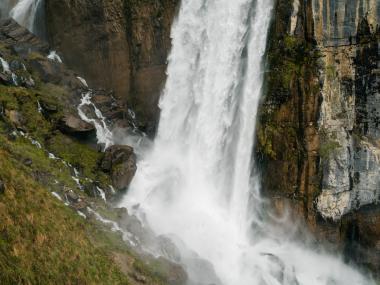 Wasserfall Felswand