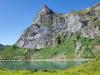 Aussicht auf den Oberblegisee mit Bergkulisse